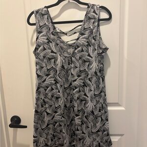 Apt. 9 Black and White Bathing Suit Coverup